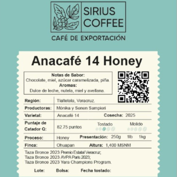 Anacafé 14 Honey