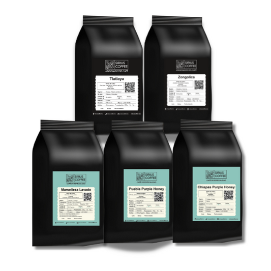 Set 5 Muestras de Café (500g total)
