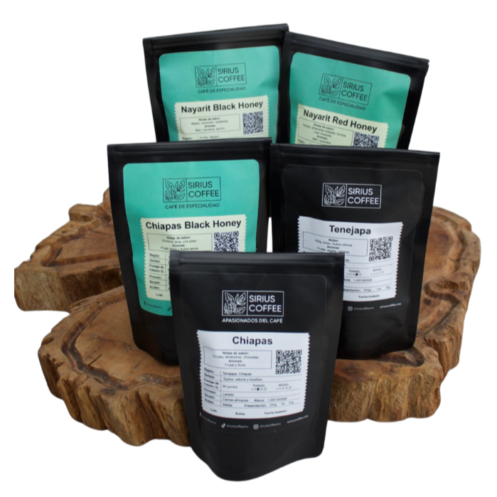 Set 5 Muestras de Café (500g total)