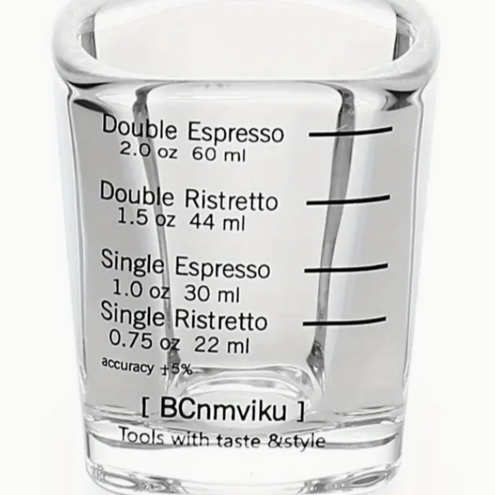 Set 2 vasos espresso medidores 60ml