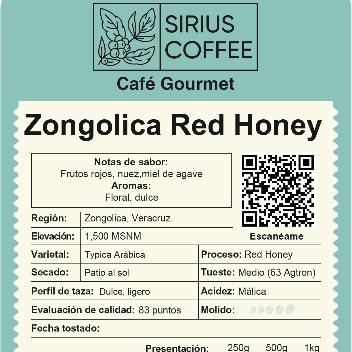 Café Zongolica Red Honey