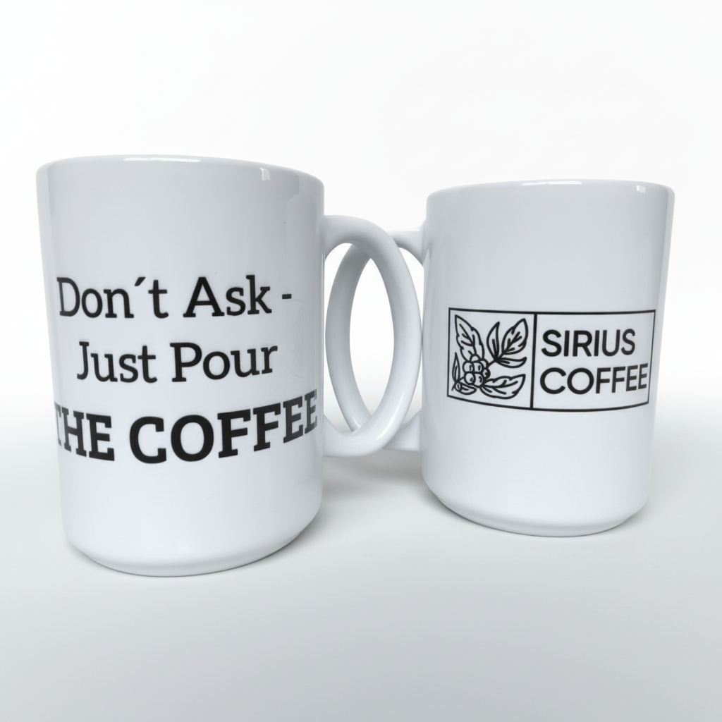 Taza Cerámica 15 oz "Just pour the coffee"