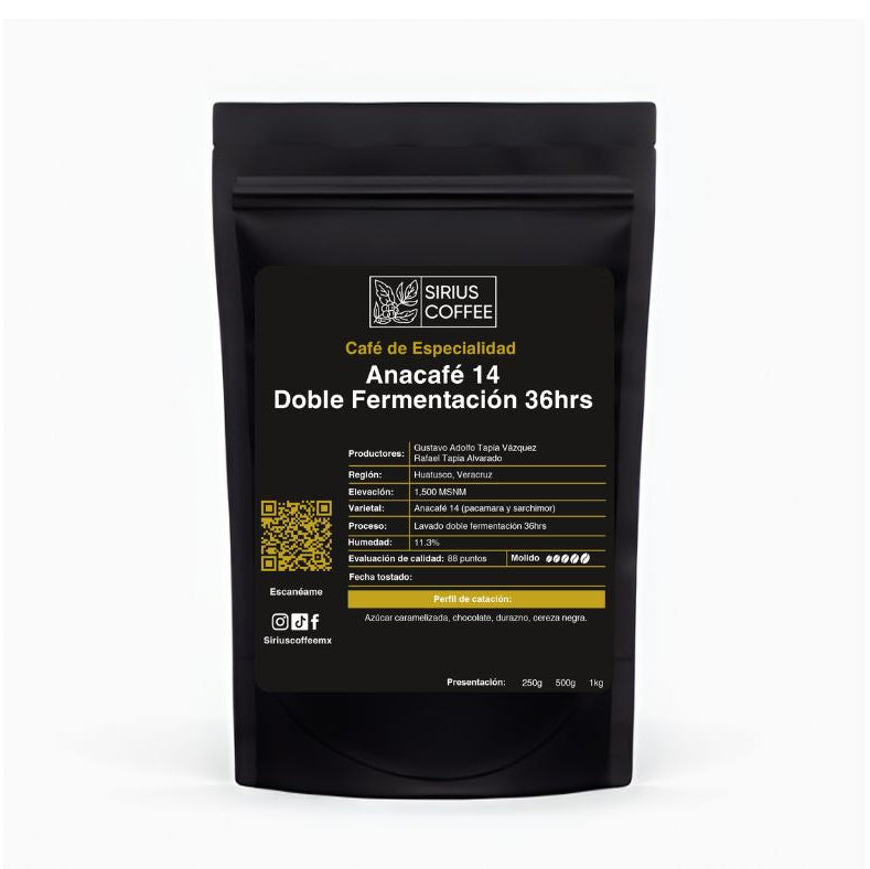 Café Anacafé 14 Doble Fermentación 36hrs.