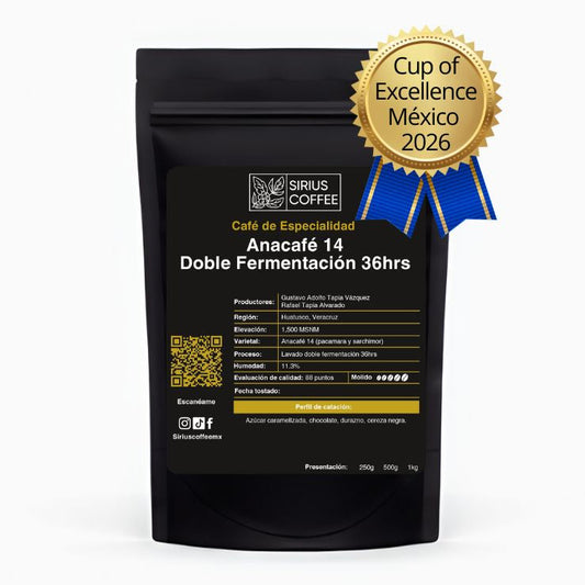 Café Anacafé 14 Doble Fermentación 36hrs.