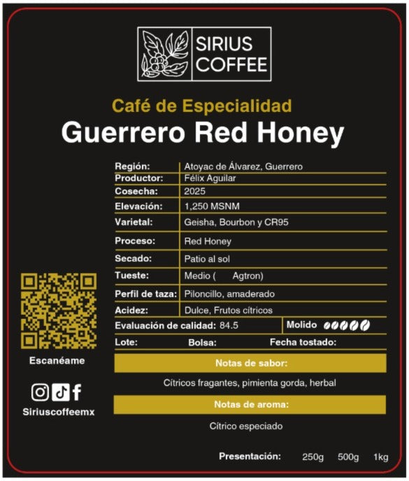 Café Guerrero Red Honey