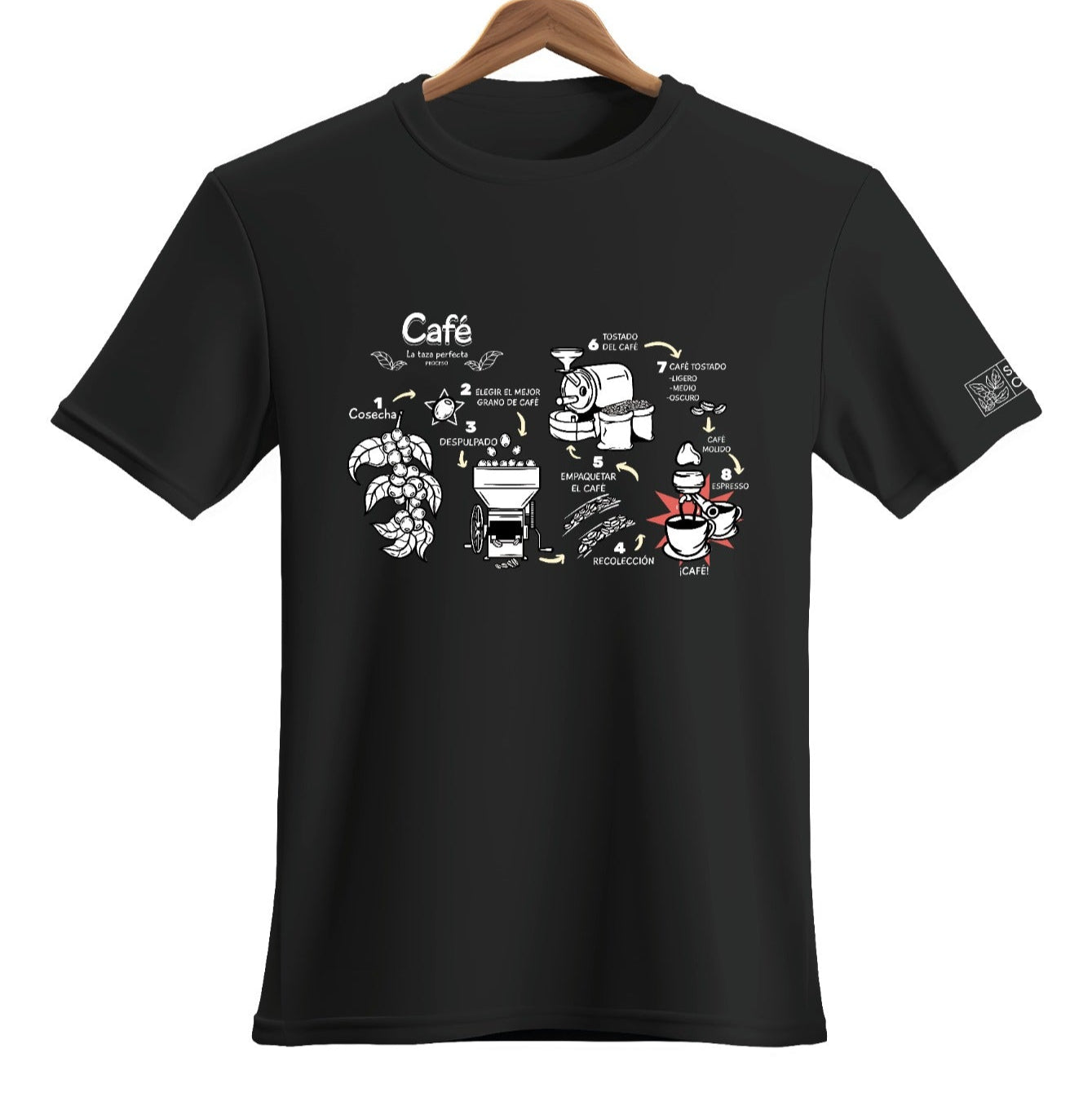 Playera Proceso del Café