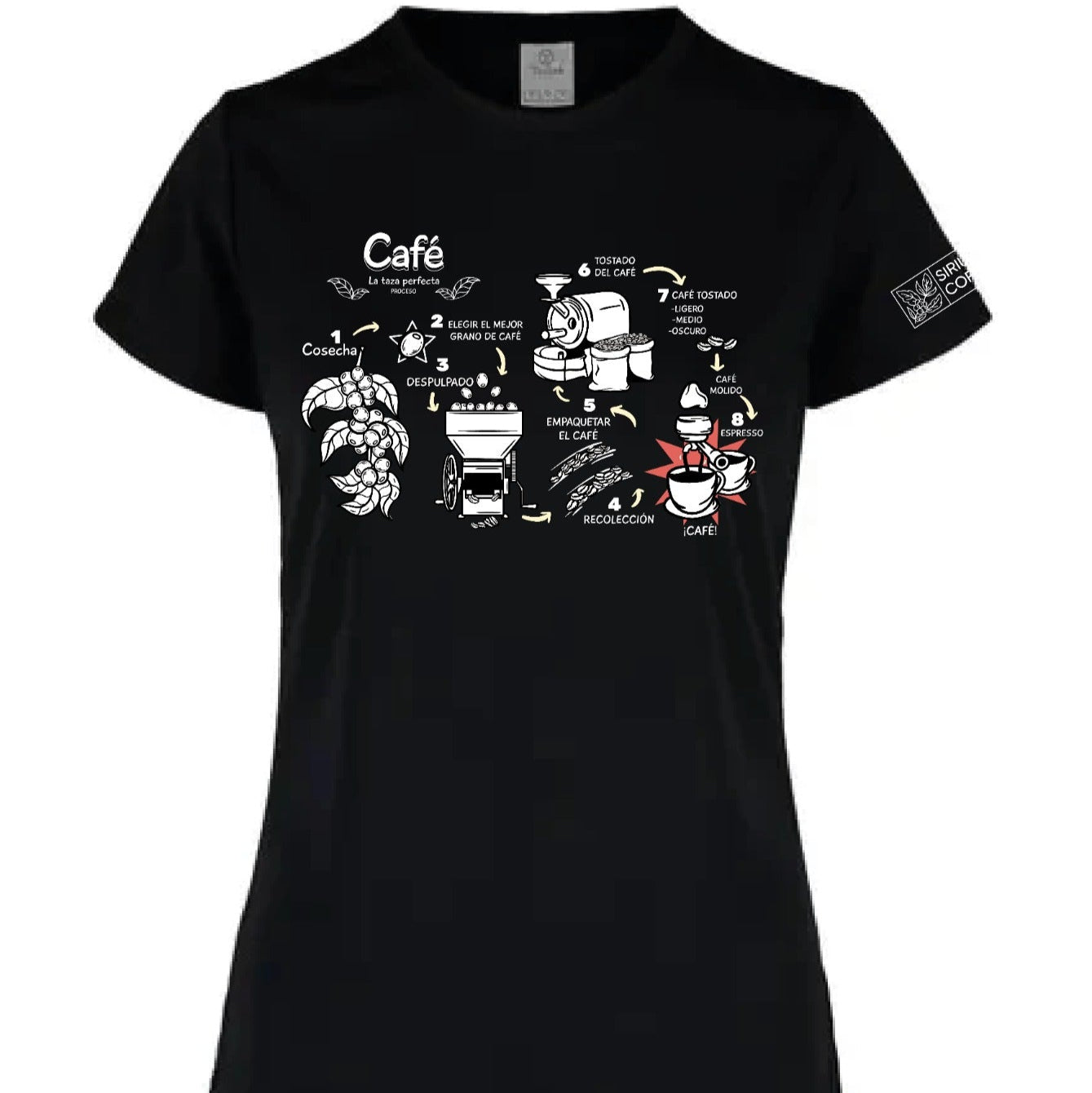 Playera Proceso del Café