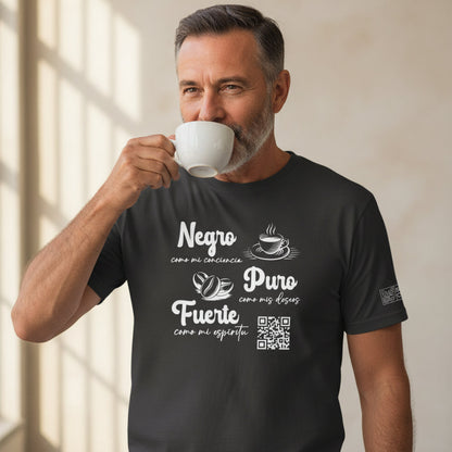 Playera Negro Puro Fuerte