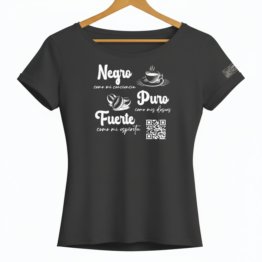 Playera Negro Puro Fuerte