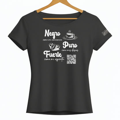 Playera Negro Puro Fuerte
