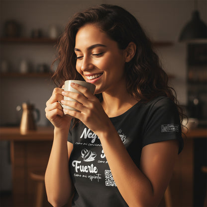 Playera Negro Puro Fuerte