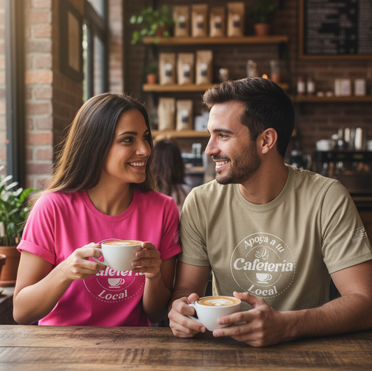 Playera Apoya Cafetería Local