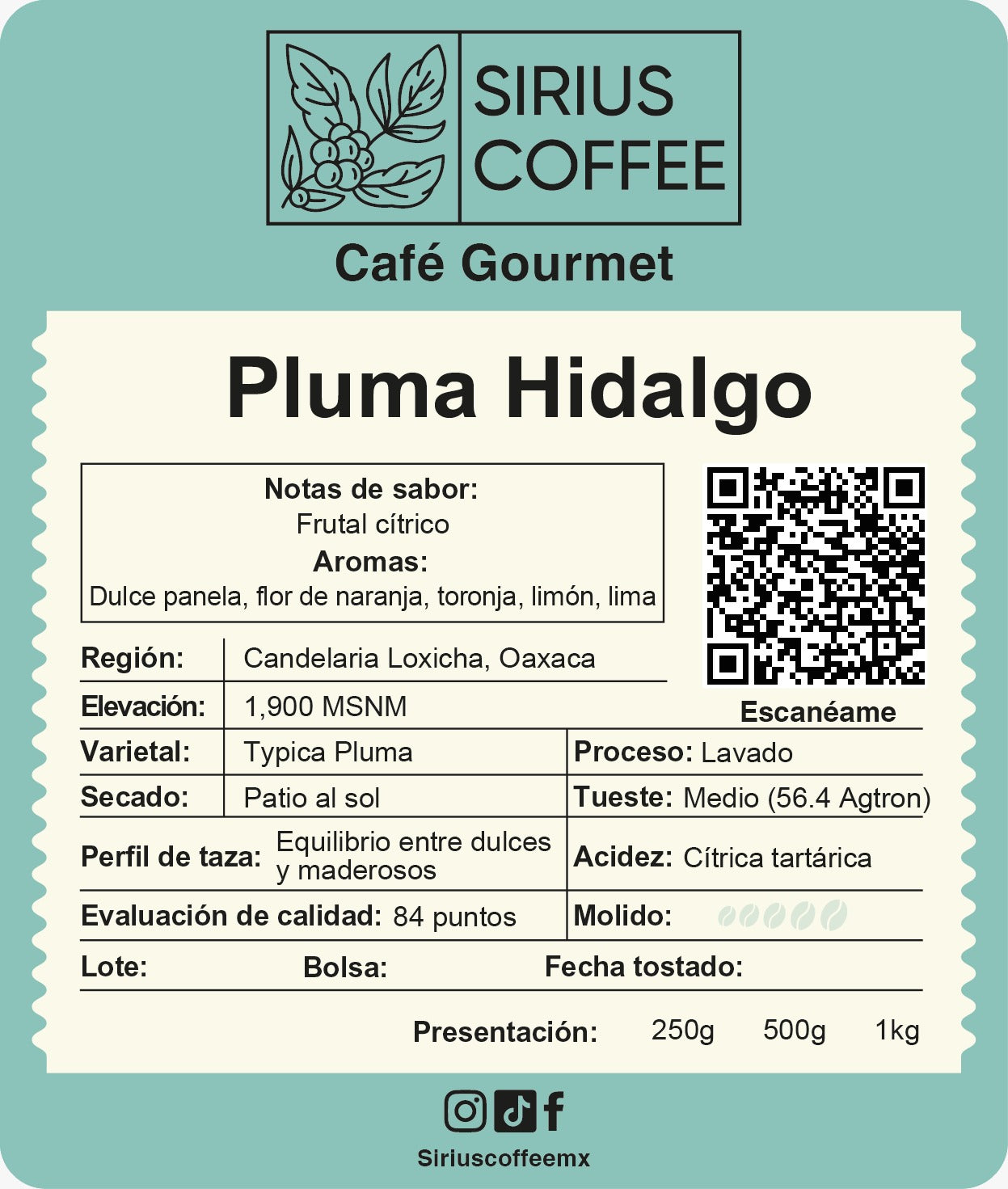 Café Pluma Hidalgo