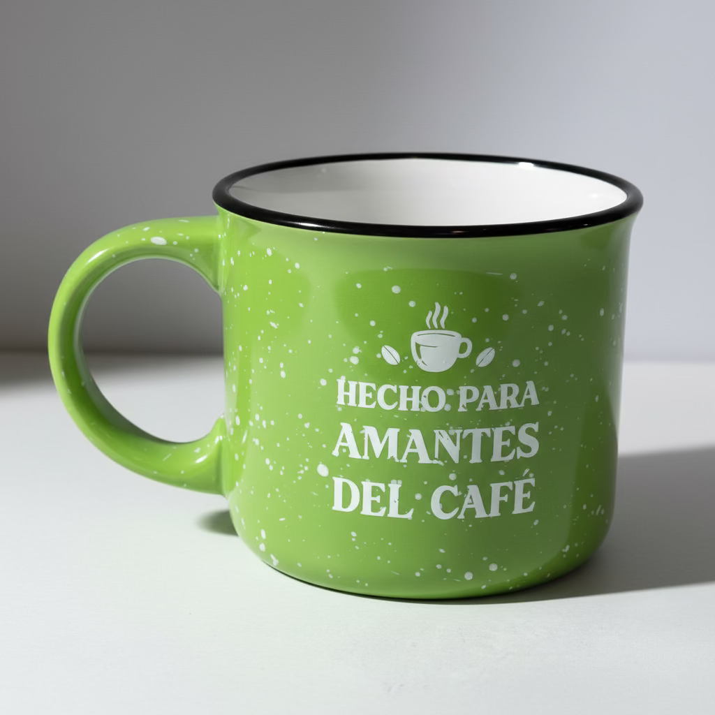 Taza Cerámica Bicolor 14oz