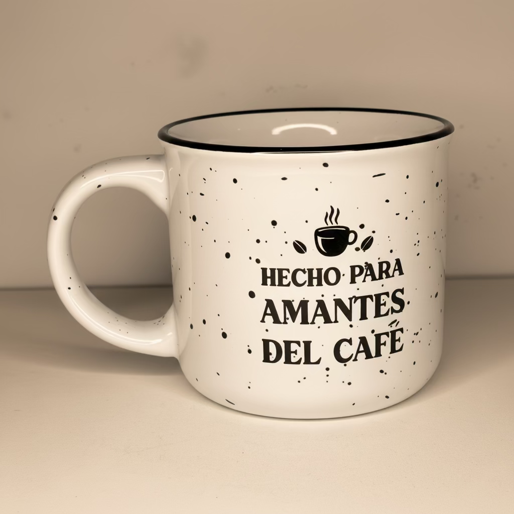 Taza Cerámica Bicolor 14oz