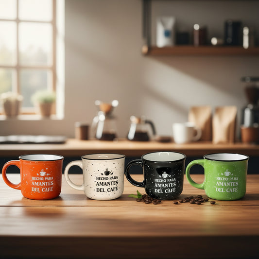 Taza Cerámica Bicolor 14oz