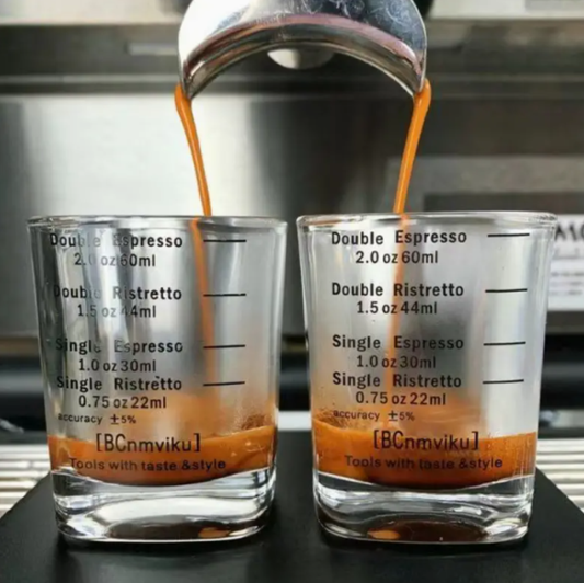 Set 2 vasos espresso medidores 60ml